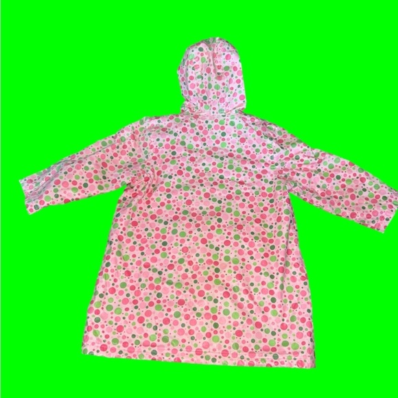 Little girl’s Pluie Pluie fleece lined, hooded raincoat - Picture 2 of 11